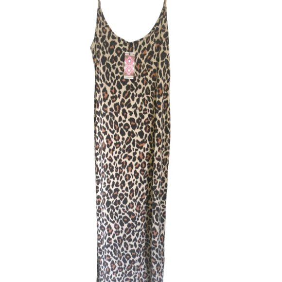 BOOHOO PLUS - JESS LEOPARD PRINT DRESS - SIZE 22 - NWT - Picture 2 of 5